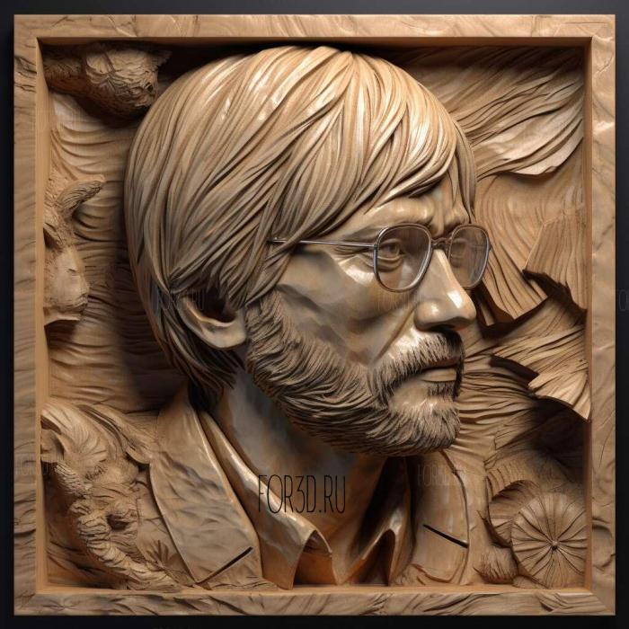 hideo kojima 1 stl model for CNC